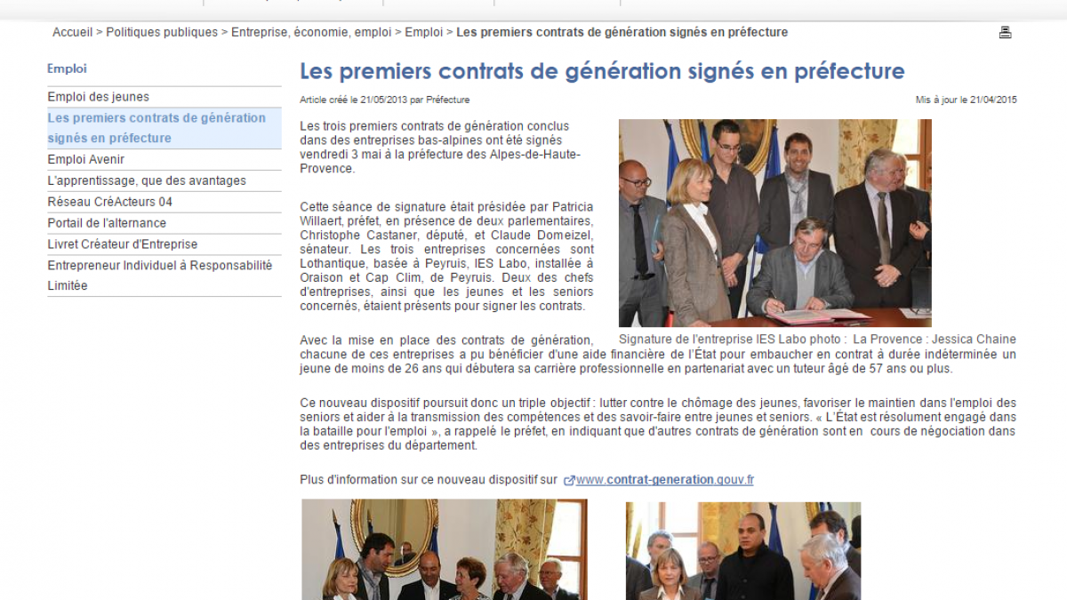 Contrat generation cap clim